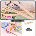 thumbnail image 2 of Práctico Rompecabezas Bead Clip Beads Niños Bebé Entrenamiento Concentración Chopsticks Juego De Cuerdas Iluminación Juguetes Educación Temprana Juguete De Reconocimiento De Color Noticed FN002158-00, 2 of 6
