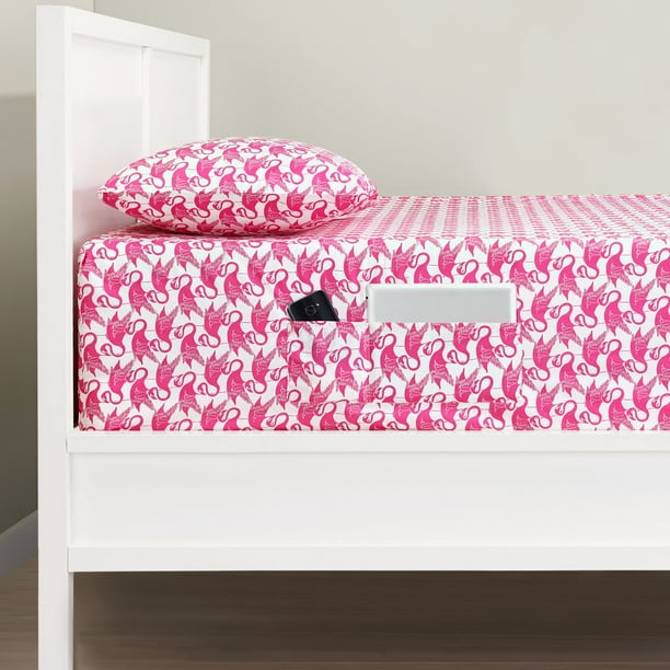Poppy & Fritz Flamingos Bonus Sheet Set, Twin XL