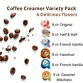 Coffee Liquid Creamer Variety Pack, Individual Creamers Singles
