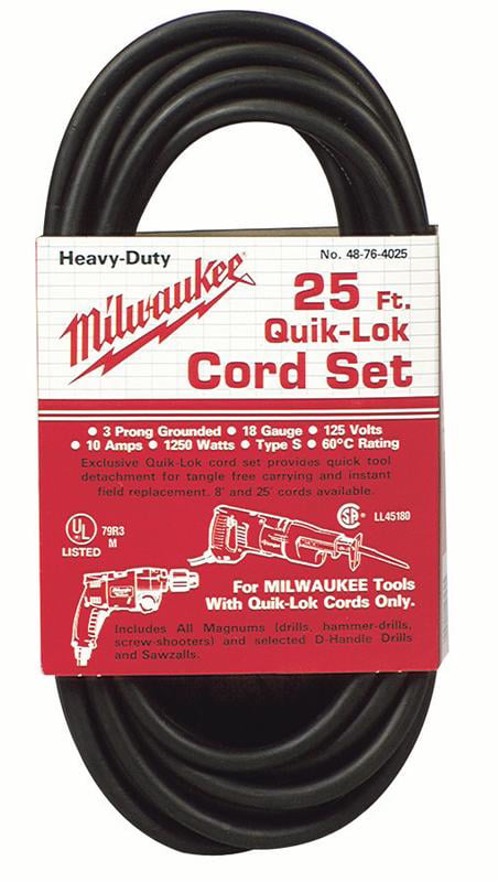 NEW 48-76-4108 REPLACEMENT POWER CORD 8' FOR MILWAUKEE POWER TOOLS