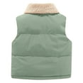 thumbnail image 3 of Posijego Kids Toddler Puffer Vest Fleece Lined Sleeveless Jacket Padded Waistcoat Outerwear for Boys Girls, 3 of 3