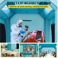 thumbnail image 2 of VEVOR Portable Inflatable Paint Booth, 13 x 8 x 8ft Inflatable Spray Booth, Car Paint Tent w/ Air Filter System & 2 Blowers, Upgraded Blow Up Spray Booth Tent, Auto Paint Workstation Motorcycle Garage, 2 of 9
