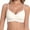White, variant on Women's Wirefree Bra Breathable Seamless Design Wide Shoulder Straps Light Support Side Smoothing Daily Bra,Black,36