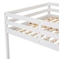 thumbnail image 7 of Full Size Loft Bed,Solid Wood Loft Bed with Guardrail and Built in Ladder,Loft Bed Frame with Underbed Space,Classic Low Loft Bed with Storage for Kids Teens Bedroom,No Box Spring Needed,White, 7 of 7