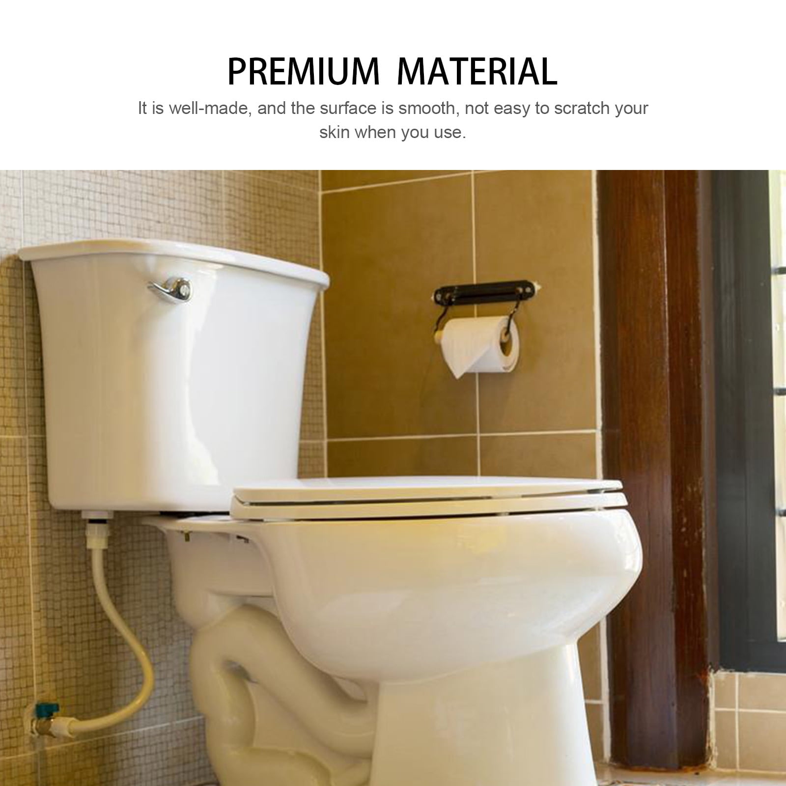Zcyifa Thick White Toilet Seat Cover for Elongated/Oval Toilets