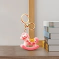 thumbnail image 4 of Getwin Desktop Dress Up,New Year'S Horse Ornaments,2026 Year Of Keychain Flocking Rocking Horse Pendant 5.1×5.9×1.5Cm Cute Plush New Year Decor Key Ring for Bags/Keys Festive for Men & Women, 4 of 6
