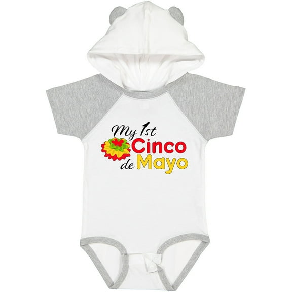 Inktastic My First Cinco De Mayo with Colorful Flower Boys or Girls Baby Bodysuit