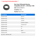 thumbnail image 2 of Rear Inner Differential Bearing - Compatible with 2011 - 2016 Ram 1500 2012 2013 2014 2015, 2 of 2