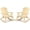 Natural, variant on Wooden Adirondack Rocking Chair, Patio Log Rocker Outdoor Lounge Chair with Slatted Wooden Design, High Fanned Back & Classic Rustic Style for Garden Patio Backyard Porch (Set of 2, Natural)