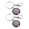 thumbnail image 1 of HEALEEP 2Ud Llaveros Dartboard Deportivos De Material Y Único Multicolor, 1 of 7