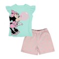 thumbnail image 1 of Conjunto Minnie Mouse Talla 4 Playera Manga Corta Diseño con Chicle y Short Lunetas Menta con Rosa, 1 of 4