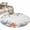 Gray, variant on Orange Blue Starfish Coastal Round Area Rug 3Ft Washable Small Circle Rugs for Kitchen Entryway, Summer Beach Eucalyptus Rustic Non-Slip Carpet Floor Mats Indoor Outdoor Carpet Runner Home Decor