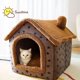 thumbnail image 5 of Soft Winter Cat Bed Deep Sleep House Dog Cat House Removable Cushion Enclosed Pet Bed For Cats Kittens Puppy Cama Gato Supplies ShopWise Round, 5 of 10