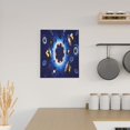 thumbnail image 6 of Sikiie Blue Casino Print Canvas Decorative Hanging Painting, Anti-shrinkage Hanging Frame, Suitable for Home, Office Wall Decorations, 6 of 6