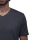 thumbnail image 3 of Playera Cuello V Para Hombre De Algodón Pima y Tela Spandex Unbranded Co  V Neck Stormy Gray 2XL, 3 of 6