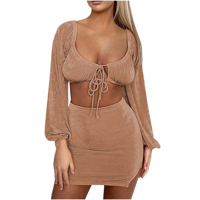 Moda mujer verano chaleco Camis falda traje conjunto manga corta vendaje Sexy conjuntos Wmkox8yi bvn3306