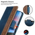thumbnail image 3 of Allytech Wallet Case for Samsung Galaxy S22 Ultra 5G 2022, Magnetic Closure Flip PU Leather Case with RFID Block Card Slots Viewing Stand Shockproof Case for Galaxy S22 Ultra 6.8" 2022, Blue, 3 of 6