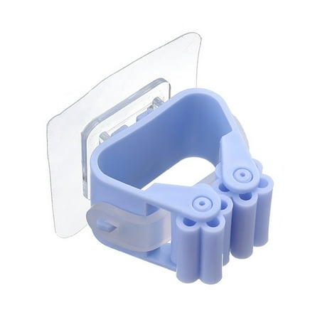 

Lekdue Tool Series Big Sale! 5 Piece Household Self Adhesive Holder Set Wall Mounted Mop and Grip Holder for Orderly Storage 1×Mop Clip，Hooks Flash Sale
