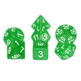 thumbnail image 1 of Ensemble de dés Polyédriques, 7 Pcs dés Acryliques pour Jeux de Table de Rôle RPG Accessoires de Jeu de Table, Motif Perle Vert Clair, 1 of 6