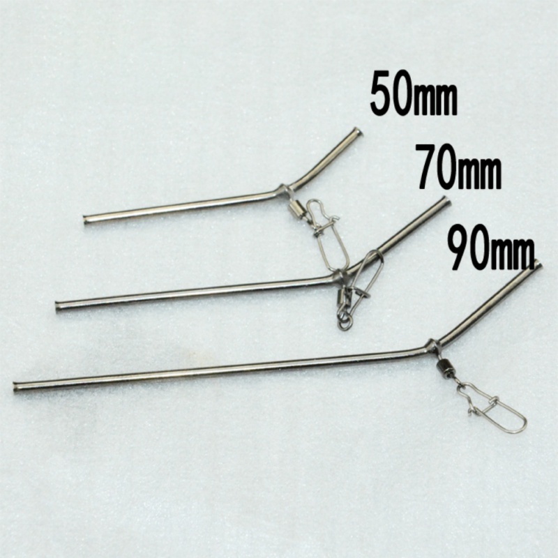 5x Small Brass Tube Fishing Balance Connector Tackle Anti Tangle Booms Accessory