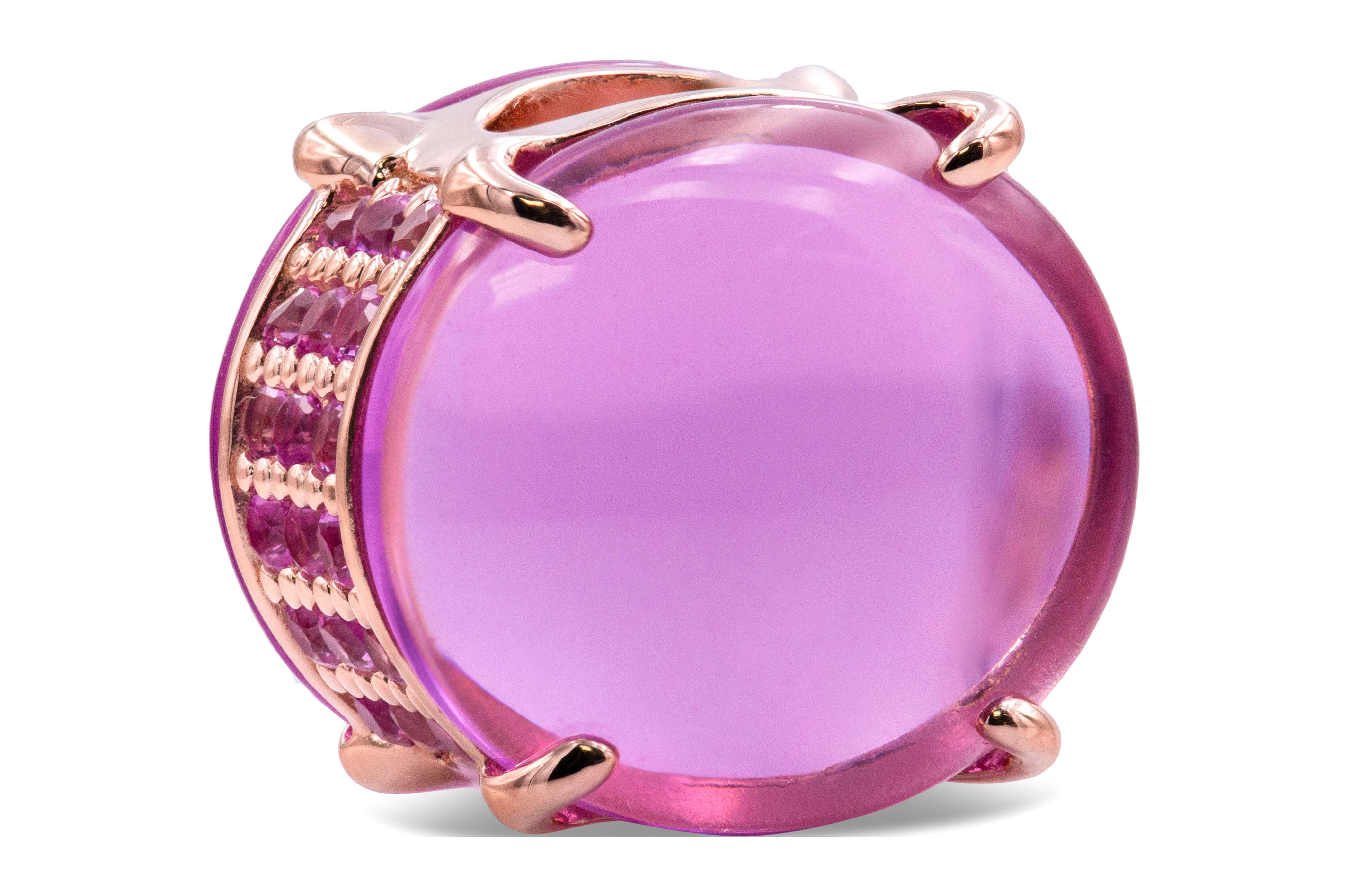 Pandora Rose Gold and Blue Oval Cabochon Charm - Walmart.com