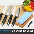 thumbnail image 4 of 2-Sided Whetstone Knife Sharpening,Professional 2-in-1 Water Stone Knife Sharpener 1000/6000 Grit Kit with Non-Slip Base and Angle Guide, 4 of 7