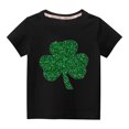 thumbnail image 2 of piuwrlz T-Shirt Boy and Girls Short Sleeve Printed Top Black Size 4 Years, 2 of 4