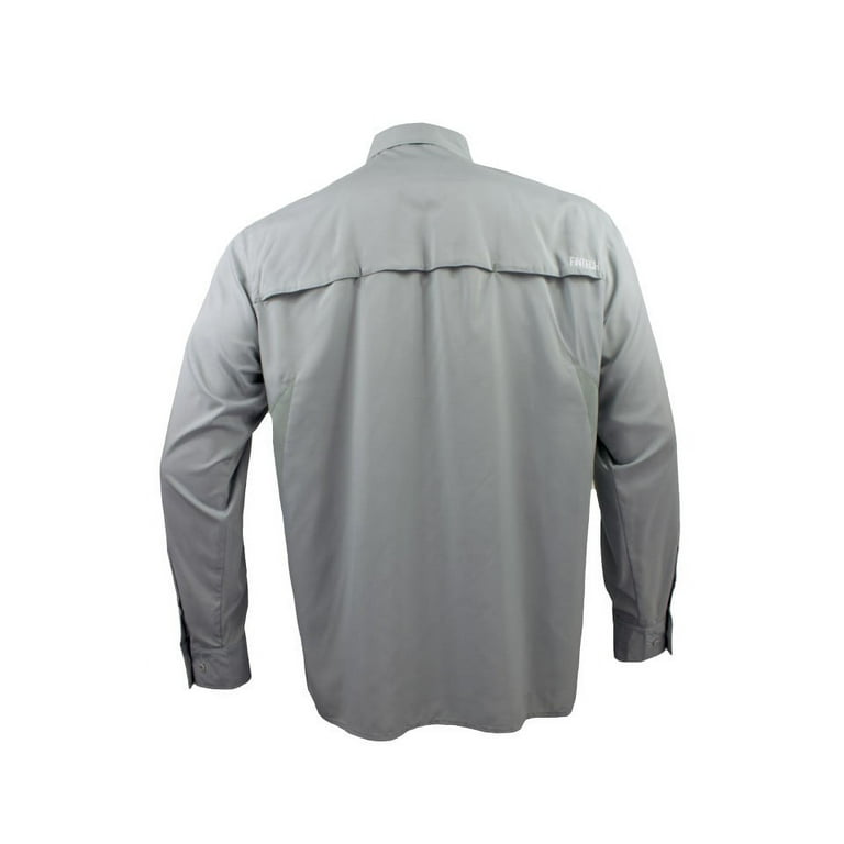 FinTech Men's Long Sleeve Fishing Shirt Camo Bait Shop - Large