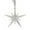 White, variant on Christmas Tree Ornaments, Christmas Decorations, Exploding Star Pendant Ornament for Holiday Tree Decor, Shatterproof Plastic Material, Easy To Hang, 11.5x12cm, Festive Seasonal Decoration