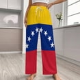 thumbnail image 2 of Flag of Venezuela Women's Pajamas Pajama Pants Women's Sleepwear Lounge Sleep Bottoms Stretch with Pockets, 2 of 7