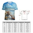 thumbnail image 2 of Beach Seashell Starfish Women's T-Shirt Short Sleeve T Shirts Tops Tee Ladies Loose T, 2 of 6