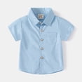 thumbnail image 4 of Esaierr Kids Toddler Summer Shirts Tees for Boys,Baby Short Sleeved T-Shirt Cute Casual Solid Color Shirts Short Sleeve Undershirt Tops for 1-6Years, 4 of 8
