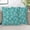 Teal and Gray Dog Paw Prints, variant on Lucky Clover Throw Pillow Covers Set of 2 St.Patrick''s Day Pillow Covers 18x18 Inch Modern Farmhouse Home Decorative Pillow Cases Cushion Cover for Sofa Living Room Office