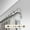 Satin Nickel, variant on 1 in. Cap Curtain Rod with 28 to 48 in. Extension, Satin Nickel