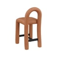 thumbnail image 5 of Meridian Furniture Amari Cognac Vegan Leather Stool, 5 of 9