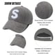 thumbnail image 3 of Gorras de béisbol de lana de cordero ajustables,Sombrero de béisbol de forro polar de peluche,Sombrero de invierno con agujero para cola de caballo para mujeres, hombres, viajes al aire libre, 3 of 5