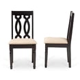thumbnail image 5 of Baxton Studio Cherese Sand and Brown Finished Wood 2-Piece Dining Chair Set, 5 of 8