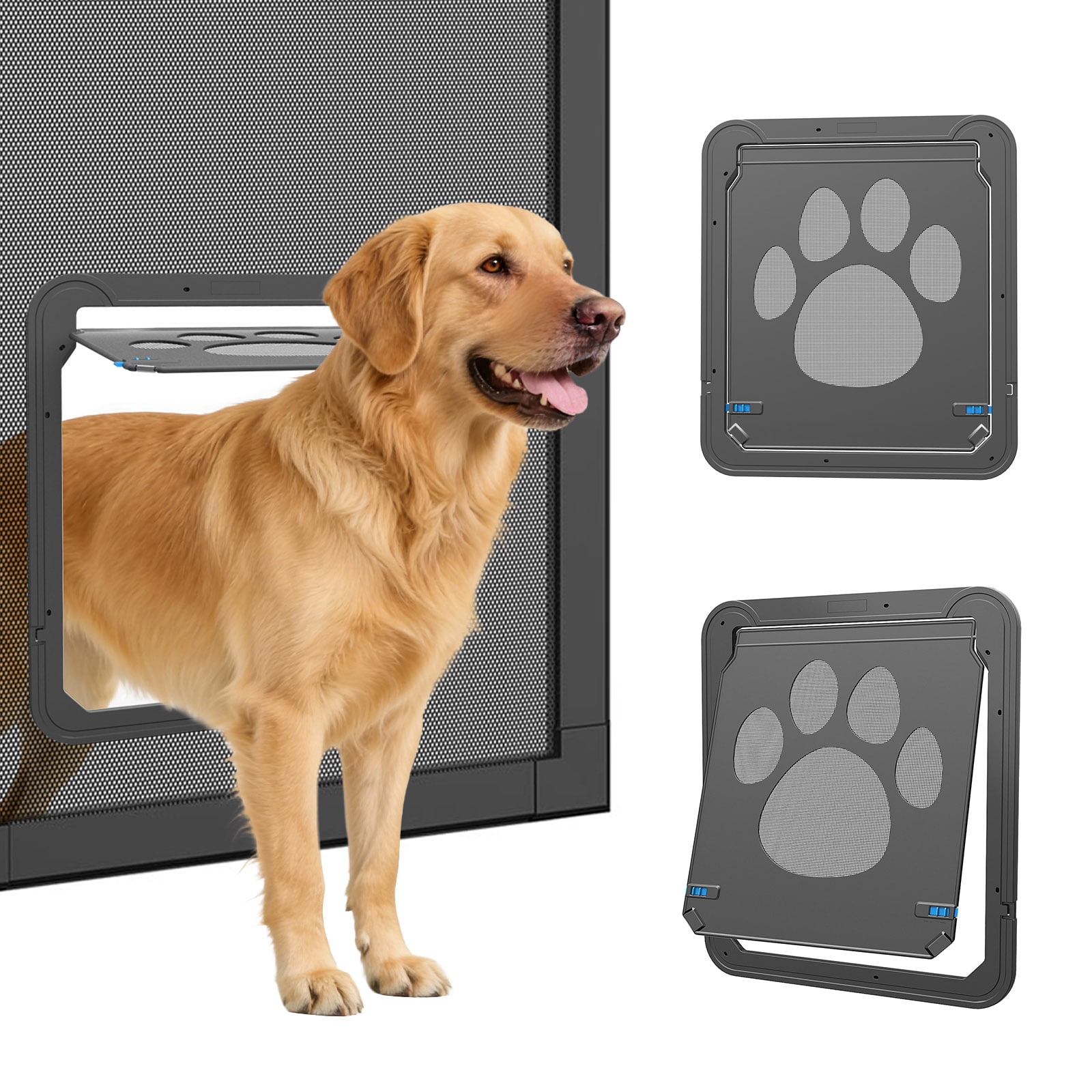 NAMSAN Pet Screen Door, Magnetic Auto Closing, Lockable, for