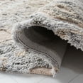 thumbnail image 6 of SAFAVIEH Casablanca Merton Abstract Wool Shag Area Rug, Grey/Olive, 8' x 10', 6 of 8