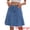 Blue, variant on DARING DIVA Women's Denim A Line Flared Raw Hem Jean Skirts Small Light Gary Blue
