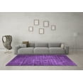 thumbnail image 3 of Ahgly Company Indoor Square Oriental Purple Industrial Area Rugs, 8' Square, 3 of 4