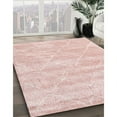 thumbnail image 2 of Ahgly Company Indoor Round Contemporary DaisPink Trellis Area Rugs, 7' Round, 2 of 6