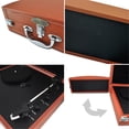 thumbnail image 3 of PYLE PVTTBT8OR - Bluetooth Classic Vinyl Record Player Turntable with Vinyl to MP3 Recording, Aux Input, RCA Output, Built-in Rechargeable Battery & Fold-Out Speakers, 3 of 4
