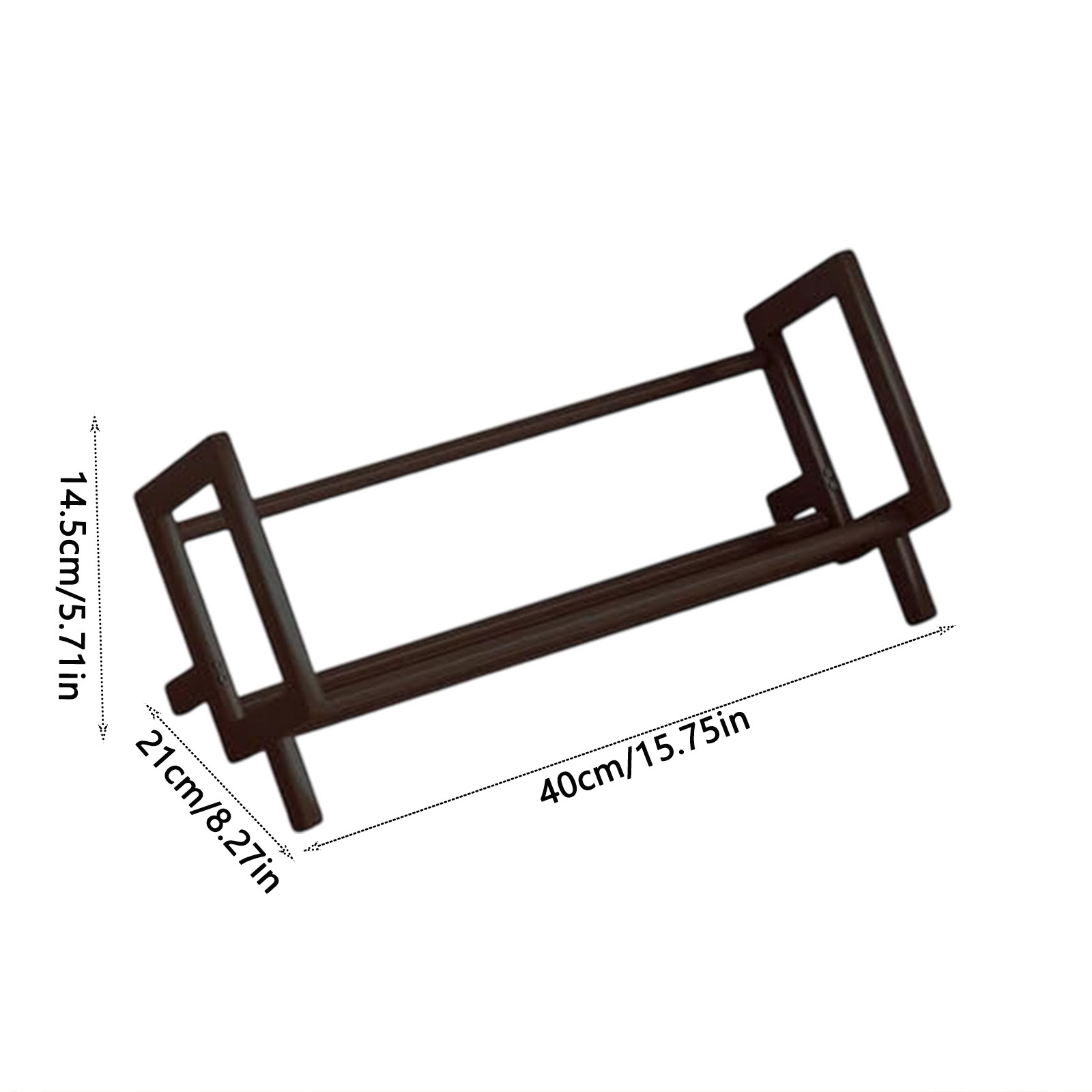 Estante para libros de escritorio de bambú retro, organizador de escritorio, estantería de mesa, soporte grande para revistas, para hogar y oficina, inclinable para revistas, libros, archivos, cartas, CDs 3