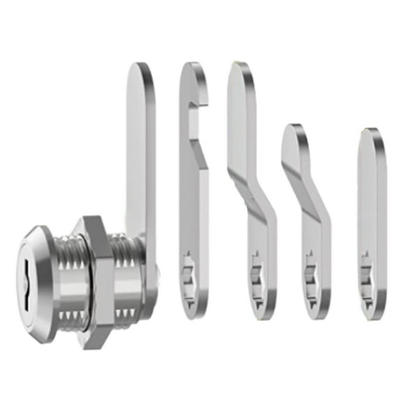 CHENGSI for Cam Lock with 5 Keys - 16/30mm Metal Alloy Cylinder Cabinet Locker Lock for Drawer, Mail Box, Cupboard, Filing Cabinet, Glass Door, Tool Storage (16mm Diameter)