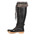 thumbnail image 4 of Nature Breeze GA24 Women Mixed Media Knee High Fur Trim Duck Boot, 4 of 5
