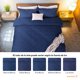 thumbnail image 3 of Juego de Funda para Edredon Duvet Dreamlab, Tamaño King Size, Color Azul Marino, 3 Piezas, 3 of 9