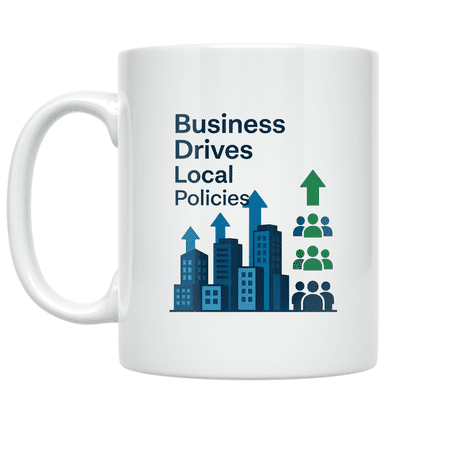 Business Drives Local Policies - Community Advocate - 11 oz Ceramic Coffee Mug