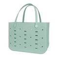 thumbnail image 4 of Mainstays All Purpose, Large EVA Flex Tote – 18in W x 8.75in D x 13in H – Waterproof, Washable - Classic Mint, 4 of 8