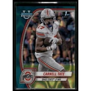 2024 Bowman University Chrome Teal Lava Refractor #39 Carnell Tate Ohio State Buckeyes Football Card